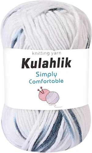Miniatura 82 de 50g (1x50g) Hilo Acrílico para Crochet y Tejido, Hilo Degradado Colorido, 1 Rollo de Madejas, Hilo Acrílico Multicolor, Perfecto para Proyectos