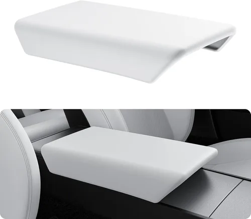 Miniatura 11 de BASENOR Funda para consola central mejorada para Tesla Modelo Y Modelo 3, funda de reposabrazos de TPU antideslizante, accesorios interiores