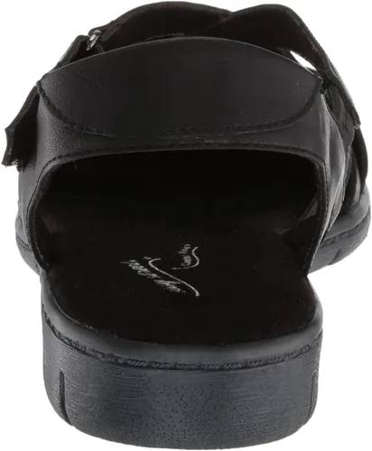 Miniatura 3 de Easy Street Garrett - Sandalias planas de piel sintética con tiras, Rojo