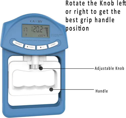 Miniatura 4 de Constant 200 Lbs 90 Kgs Digital Hand Dynamometer Grip Strength Measurement Meter Auto Capturing Hand Grip Power