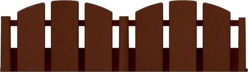 EasyFlex Borde de Paisaje sin Excavación con Espigas de Anclaje, 11.4 cm de Alto, Valla Decorativa de Aspecto de Madera Adirondack, Kit de 4.57 m,