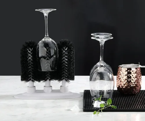 Miniatura 5 de New Star Foodservice - Lavadora de vasos con tres cepillos, base con ventosa (54484)
