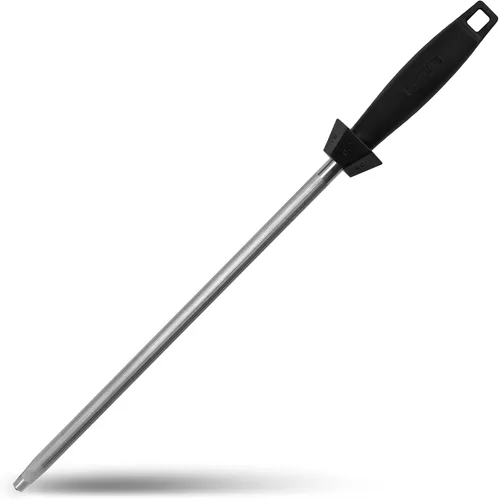 Miniatura 12 de Acero afilador profesional de acero al carbono rojo, rojo 12 pulgadas