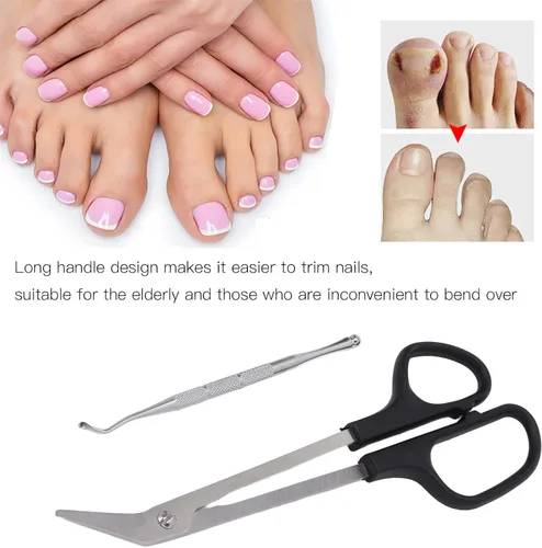 Miniatura 5 de Beauty Scissor - Cortador de uñas de los pies, tijeras de uñas de mango largo y cortaúñas para uñas gruesas, cortaúñas con recogedor de uñas