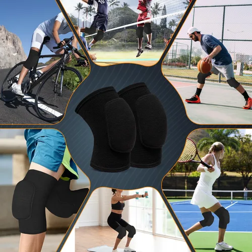 Miniatura 6 de Rodilleras de voleibol para bailarines, suaves y transpirables para hombres, mujeres y niños, rodilleras protectoras para voleibol, fútbol, baile