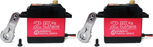 Miniatura 8 de 55.1 lbs Digital Servo Full Metal Gear Alto Par Impermeable para RC Car Crawler Robot Control Ángulo 270 °