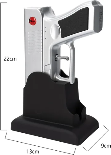 Miniatura 9 de Abridor de vino con pistola eléctrica, sacacorchos, batería recargable, extractor de corcho electrónico de vinos abiertos, regalos únicos de Plateado