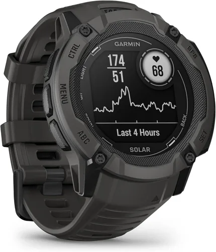 Miniatura 3 de Garmin Instinct 2X Solar, reloj inteligente GPS resistente, linterna incorporada, capacidad de carga solar, GNSS multibanda, grafito, NA/AUS/NZ