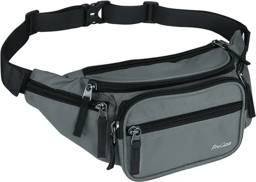 Miniatura 8 de ProCase Riñonera y Mochila de Cintura para Hombres y Mujeres, Bolsa de Cadera para Viaje, Senderismo, Correr y Deportes al Aire Libre