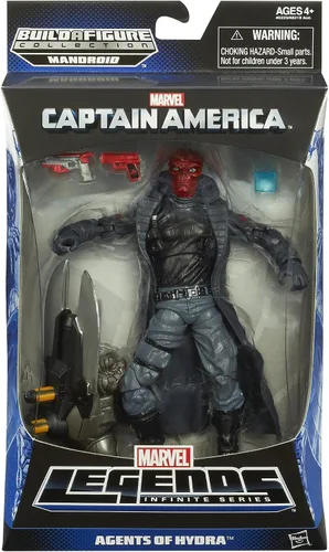 Miniatura 2 de Figura de Captain America Marvel Legends Agents of Hydra, calavera roja, 6 pulgadas