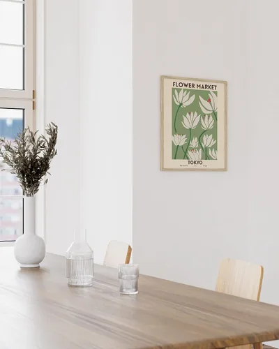 Miniatura 5 de Haus and Hues - Póster de mercado de flores, decoración botánica, arte de pared de flores, póster de arte de flores e impresiones de flores, arte