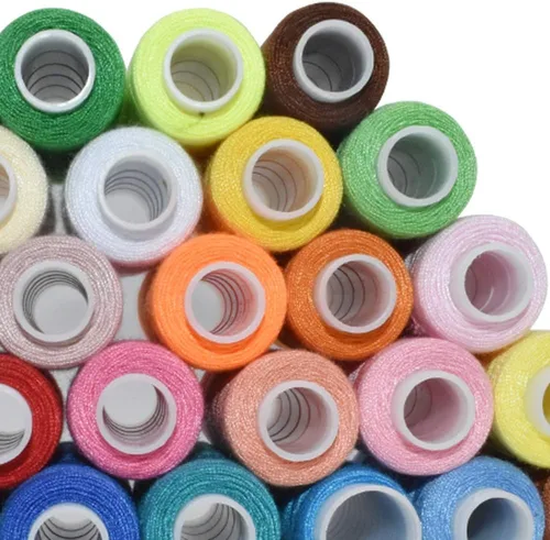 Miniatura 6 de Kits de hilos de coser de poliéster 30 carretes de 250 yardas por carrete para coser a máquina a mano (30 colores)