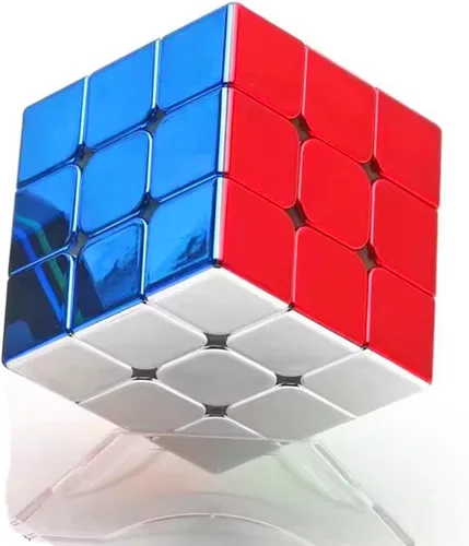 cuberspeed ShengShou Legend Cubo de Velocidad Metálico Espejo Reflectante Sin Pegatinas Brillante 3x3x3 Cubo de Velocidad Metálico