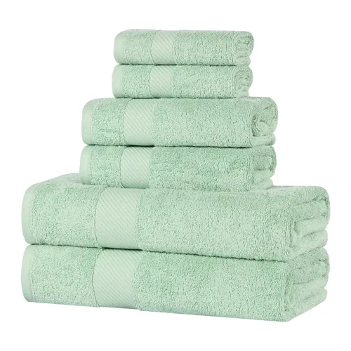 Miniatura 64 de SUPERIOR Kendell - Juego de 4 toallas de baño de algodón egipcio, absorbentes, para la ducha, artículos esenciales para el spa, toallas grandes