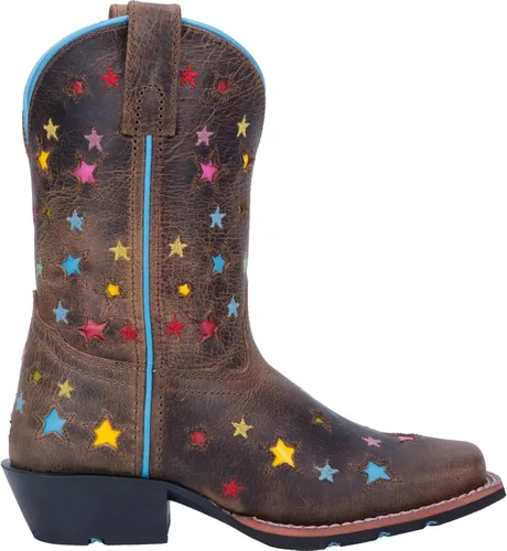 Miniatura 2 de Dan Post Botas de vestir Starlett con punta cuadrada para niños y niñas, color marrón, Marrón, 1