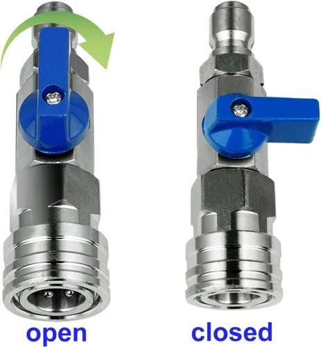 Miniatura 2 de Kit de válvula de bola de lavadora de alta presión 3/8 NPT conector rápido 4500 PSI para manguera de lavadora eléctrica