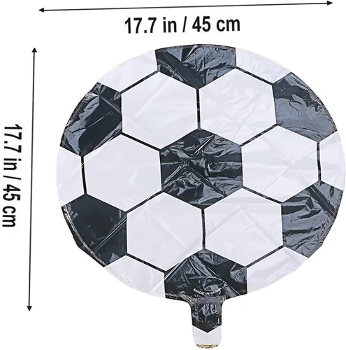 Miniatura 3 de BinaryABC Globos de fútbol, suministros de fiesta de fútbol, 18 pulgadas, (10 piezas)