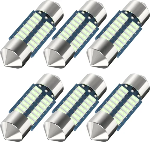 Miniatura 10 de Bombilla LED festoon 578 Serundo Auto 211-2 para auto de 41mm 42mm 1.65in 212-2 para luz de mapa y cúpula del auto, 22SMD 3014 chips bombilla LED