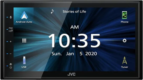 Miniatura 8 de JVC KW-M56BT Apple CarPlay Android Auto Reproductor multimedia con pantalla táctil capacitiva de 6.8 pulgadas, audio Bluetooth y llamadas manos
