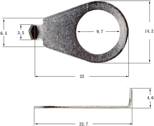 Miniatura 4 de Paquete de 4 perillas de guitarra de 3/8 pulgadas, indicadores de control de guitarra plateadas, puntas de posición de 0.382 in de diámetro, Plateado
