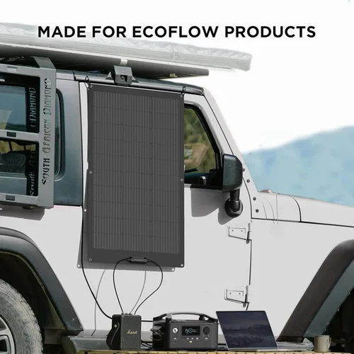 Miniatura 8 de EF ECOFLOW Panel solar flexible de 100 W con módulos solares de alta eficiencia, impermeabilización IP68, para kits de paneles solares fuera