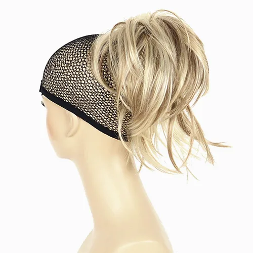 Miniatura 10 de Lydell Extensión de cabello sintético ajustable con pinza de mandíbula (marrón oscuro)