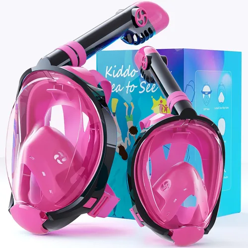 Miniatura 11 de Greatever G2 Adults Kids Full Face Snorkel Mask 2 Pcs,Snorkeling Gear with Latest Dry Top System,Foldable 180 Degree Panoramic View,Safe