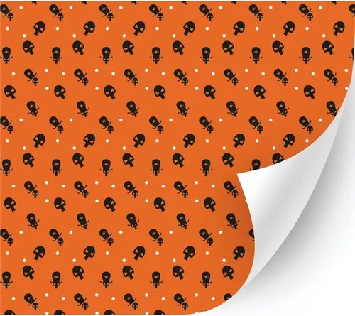 Miniatura 30 de HTV4U Puff - Vinilo de transferencia de calor con estampado de Halloween (azul Dia de Muertos, 12 x 12 pulgadas), vinilo 3D estampado para planchar