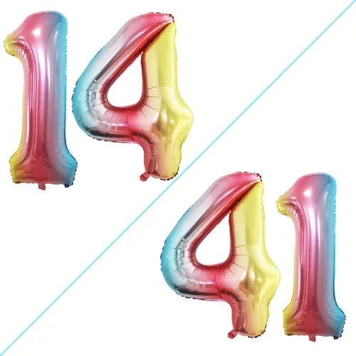 Miniatura 220 de Goer, conjunto de globos de papel aluminio para decoraciones de cumpleaños, globos de las letras de feliz cumpleaños y de números Oro