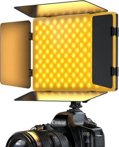 Miniatura 9 de Pixel Panel de luz de video LED, iluminación para cámara de fotografía, 20 W, bicolor, regulable, 2500-6500 K, luces LED de transmisión de estudio