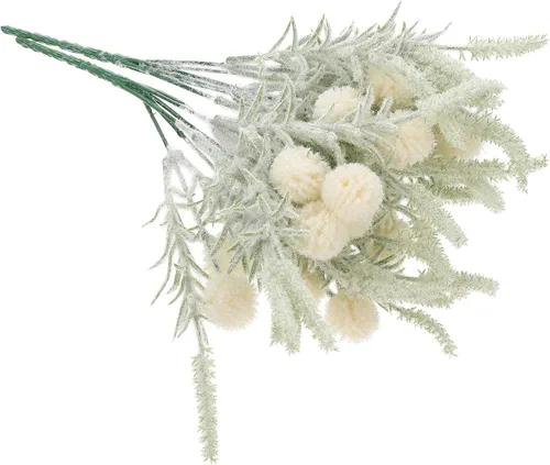 Miniatura 12 de Beavorty 2 decoraciones artificiales secas de diente de león para salas de casa, cola de conejo, arreglos florales de boda, elegantes dientes