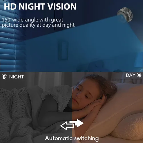 Miniatura 6 de Cámara inalámbrica mini de 1080P HD - Vida de batería extendida, cámara de seguridad para el hogar con detección de ojo humano AI