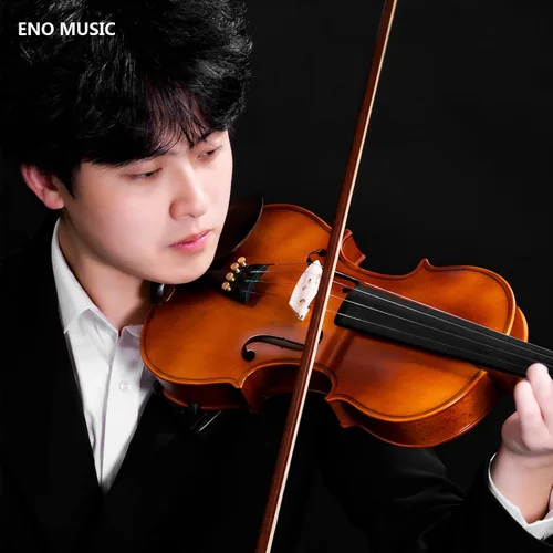 Miniatura 8 de ENO MUSIC Kit de violín de tamaño completo 4/4 para principiantes y adultos con arco de colofonia y estuche rígido, todos los accesorios