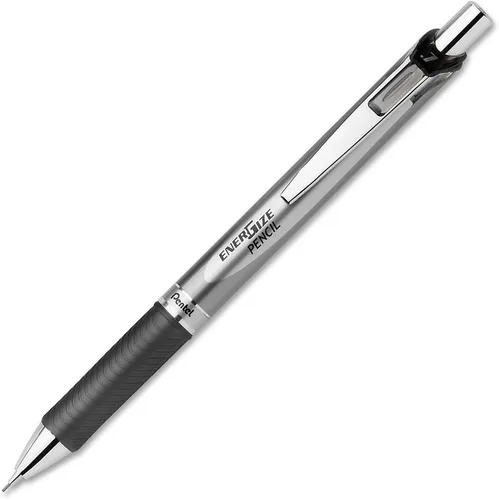 Pentel EnerGize - Portaminas (0.028 in), detalles negros, caja de 12 (PL77A)