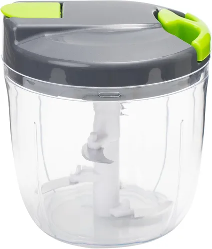 Miniatura 10 de Picadora manual multifunción de alimentos y procesadores con mango y cubierta, trituradora de verduras, prensa de ajo, adecuada para cebollas, ajo