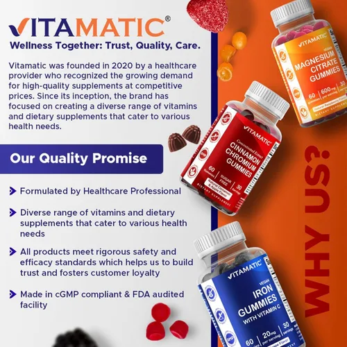 Miniatura 7 de Vitamatic Gomitas de selenio sin levadura de 200 mcg como suplemento de selenometionina mineral esencial con absorción superior, 90 gomitas a base