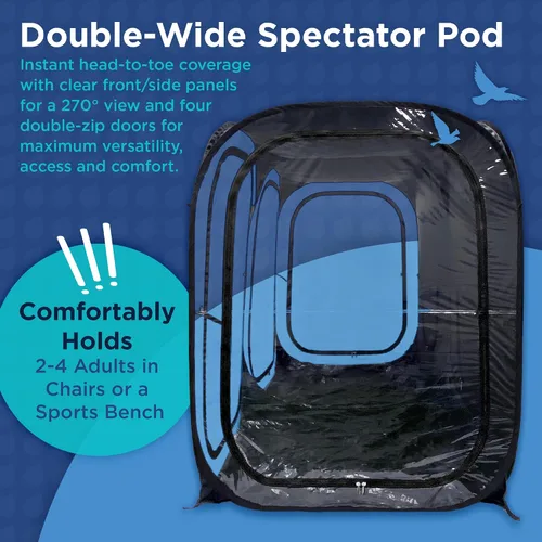 Miniatura 5 de WeatherPod® Side-by-Side™ 2-4 Person Pop-Up Sports Tent Pod - The Original Shark Tank Instant Setup All-Weather Shelter for Outdoor Sports, Rain
