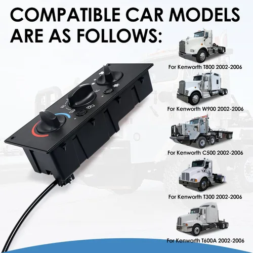Miniatura 2 de Módulo de Control Climático Kenworth - 599-5511 Panel de Control AC de Servicio Pesado de Reemplazo para Kenworth W900 T800 T600A C500 T300