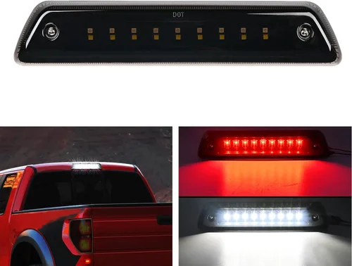 Miniatura 8 de Nilight - Tercera luz de freno de montaje alto, luces LED de repuesto para faro trasero, luz trasera de montaje central de cabina Lente ahumada.