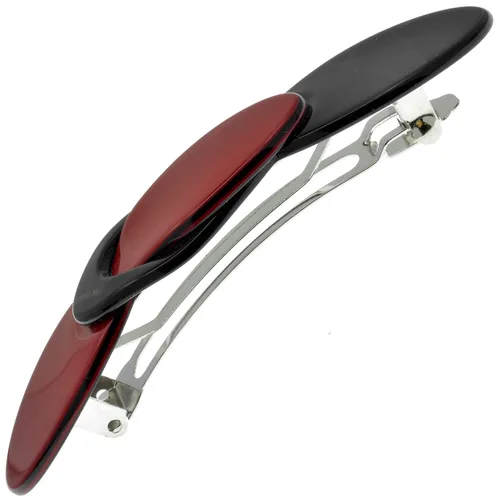 Camila Paris CP2254 - Pinza de pelo francés para niñas, hecha a mano, cierre automático de metal, pinzas de agarre fuerte para mujeres,
