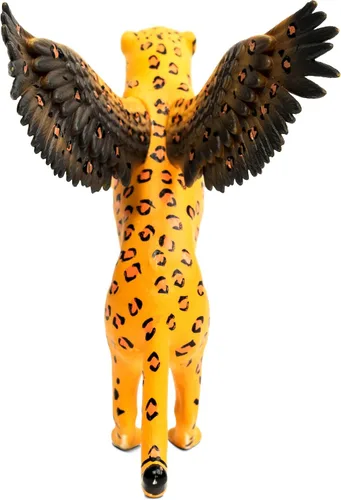 Miniatura 3 de Randimals Figura de leopardo de juguete con alas de águila de 5 pulgadas, figura de acción de animal de goma dura de alta calidad, amigo híbrido