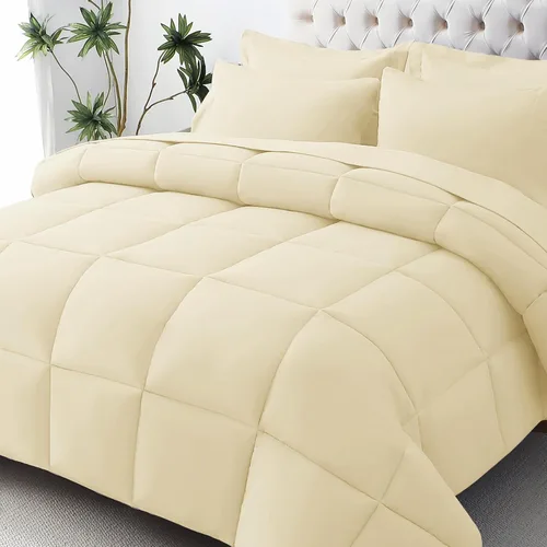 Miniatura 47 de JOLLYVOGUE Juego de edredón individual XL, cama ultrasuave en una bolsa, tamaño individual XL, 5 piezas, juego de ropa de cama certificado Oeko-TEX