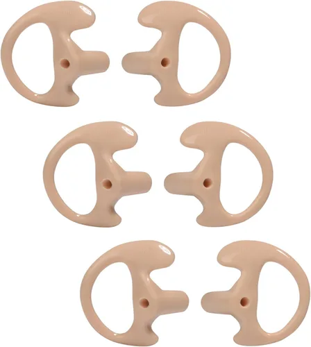 HYS Auriculares abiertos flexibles, punta de oreja mediana para tubo de bobina acústica transparente, kit de audio para auriculares, 3 pares de