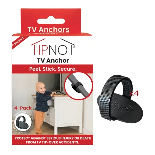 Miniatura 11 de Anclaje adhesivo para muebles, sin taladros, estético e invisible una vez instalado, anclaje de seguridad para muebles antipuntas para tu hogar a