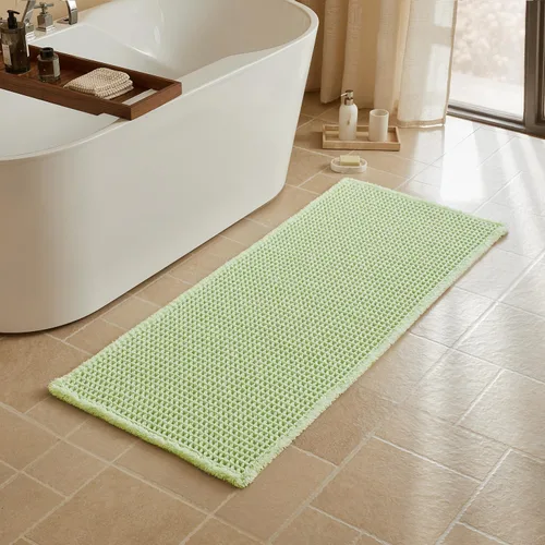 Miniatura 47 de Triohero Tapete de baño con diseño de gofre, tapete de baño pequeño y bohemio, antideslizante, lavable, ultra suave, súper absorbente, de secado
