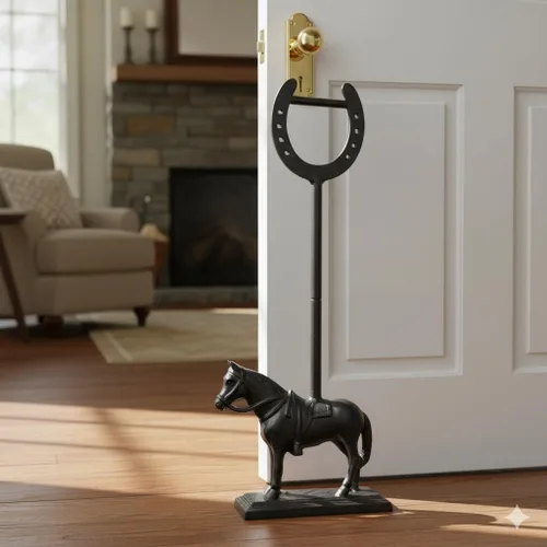 Miniatura 5 de Tope de puerta de caballo y herradura