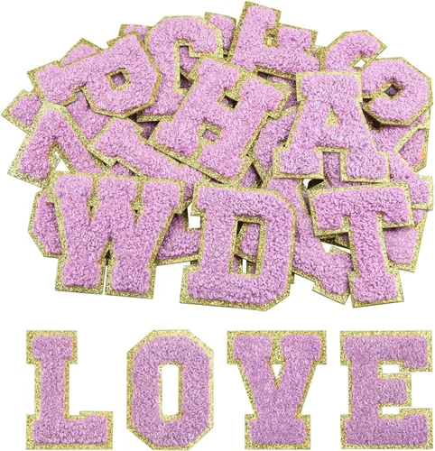 Miniatura 16 de Morcheiong 26 parches de letras de felpilla autoadhesivas de la A a la Z, letras de felpilla para ropa, tela, zapatos y bolsas (negro)