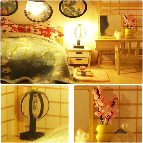 Miniatura 5 de Miniture House - Juego de miniture de té 3D, hecho a mano, rompecabezas creativo, casa de juguetes para adultos y niños