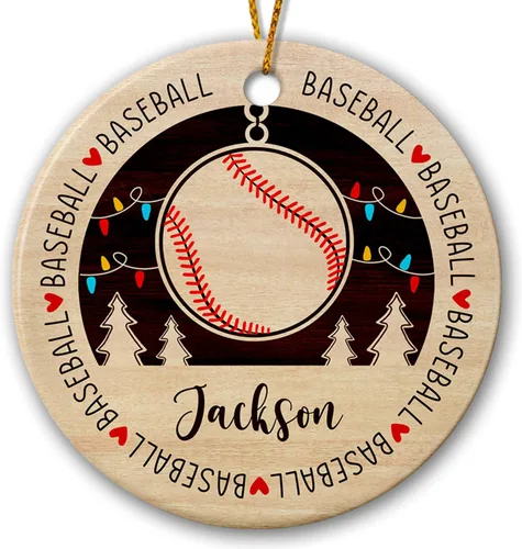 Miniatura 16 de Adorno de golf personalizado, adorno de árbol de Navidad de golfista, regalo de recuerdo, adorno de cerámica de Navidad para golfista, adorno