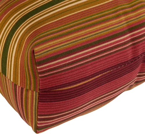 Miniatura 4 de Greendale Home Fashions Cojín para asiento y respaldo de exterior, 38 x 21 pulgadas, 1 unidad (paquete de 1), diseño de rayas canela